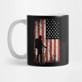 USA Flag Hiking Mug